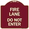 Signmission Fire Lane Do Not Enter Heavy-Gauge Aluminum Architectural Sign, 18" x 18", BU-1818-23986 A-DES-BU-1818-23986 - alternate 1